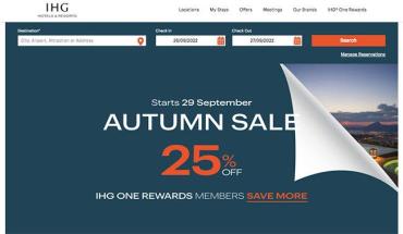 IHG Japan Hotel Autumn 7-Day Sale With 75% Off